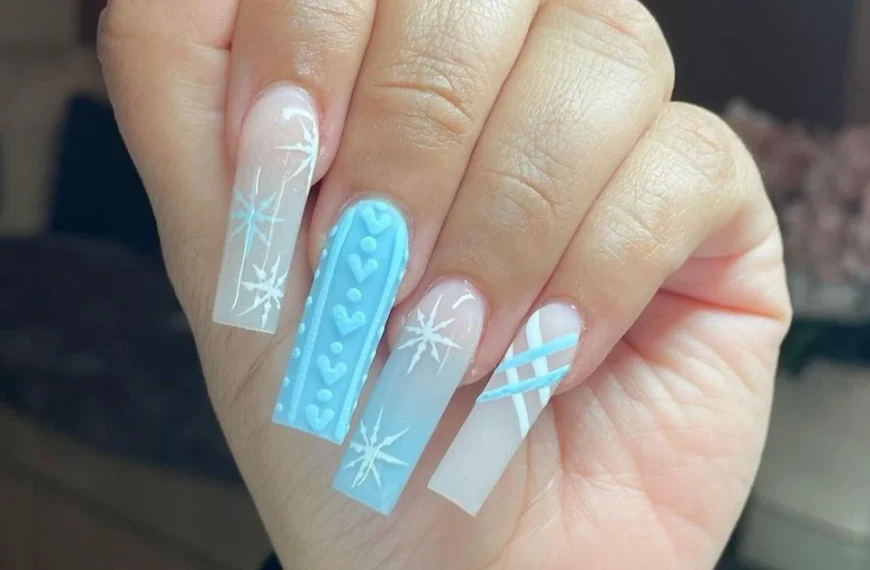 Nailsslay - Acrylic Nails, Latest Nail Trends & Almond Nails 33 50+ Blue Winter Nails: Icy & Bright Nail Designs for the Colder Months