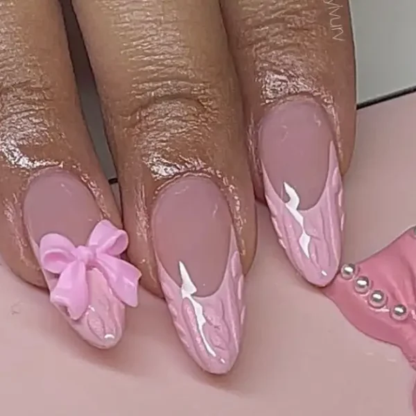 30+ Pink Winter Nails You Will Love 2025