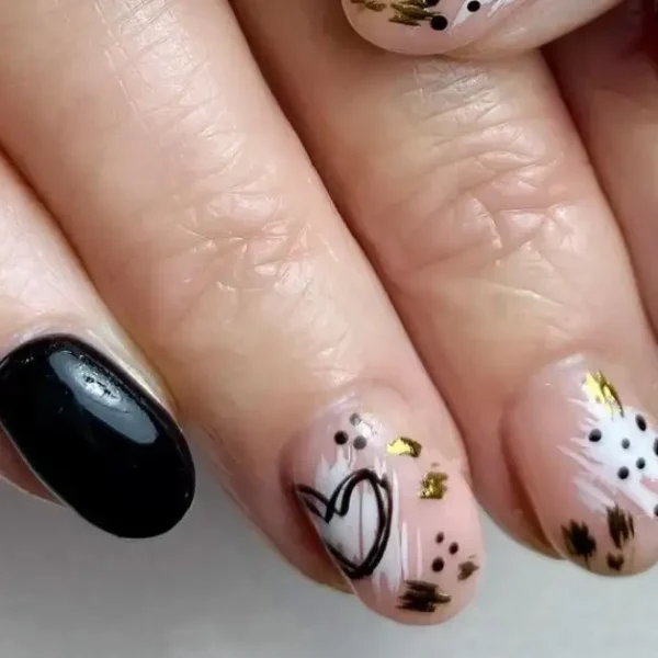 Dark Romance: 12+ Black Valentines Day Nails for 2025