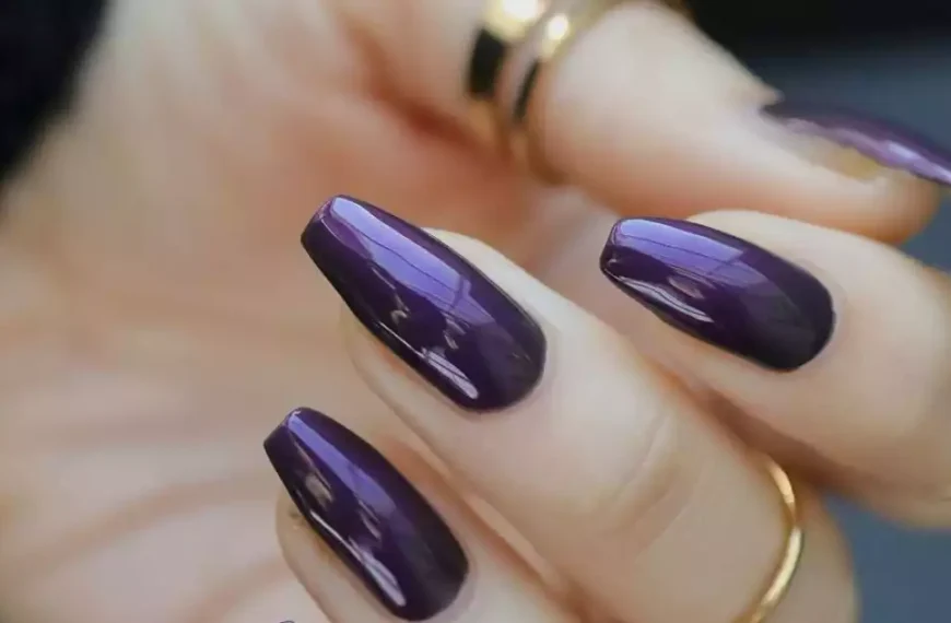 15 Luxe Looks for Dark Purple Nails You Will Adore