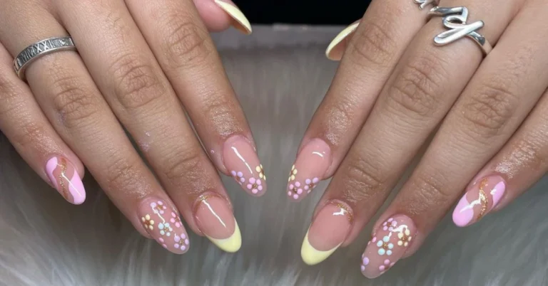 spring acrylic nails