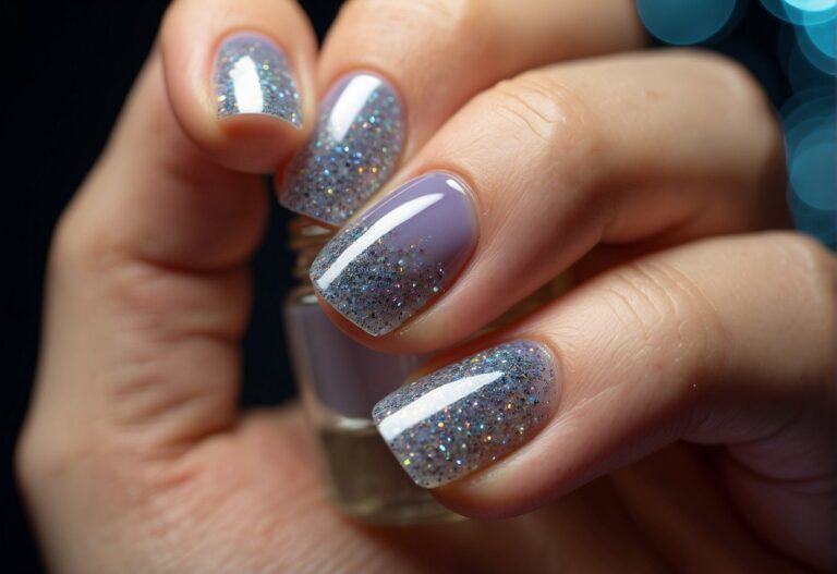 How to Remove Glamnetic Nails: Nail polish remover applied to glamnetic nails. Nails gently lifted and peeled off. Clean, bare nails underneath