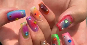 gel bright summer nails