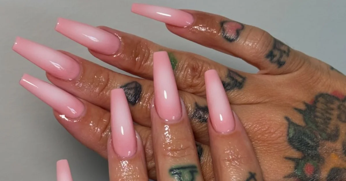 coffin classy fall nails