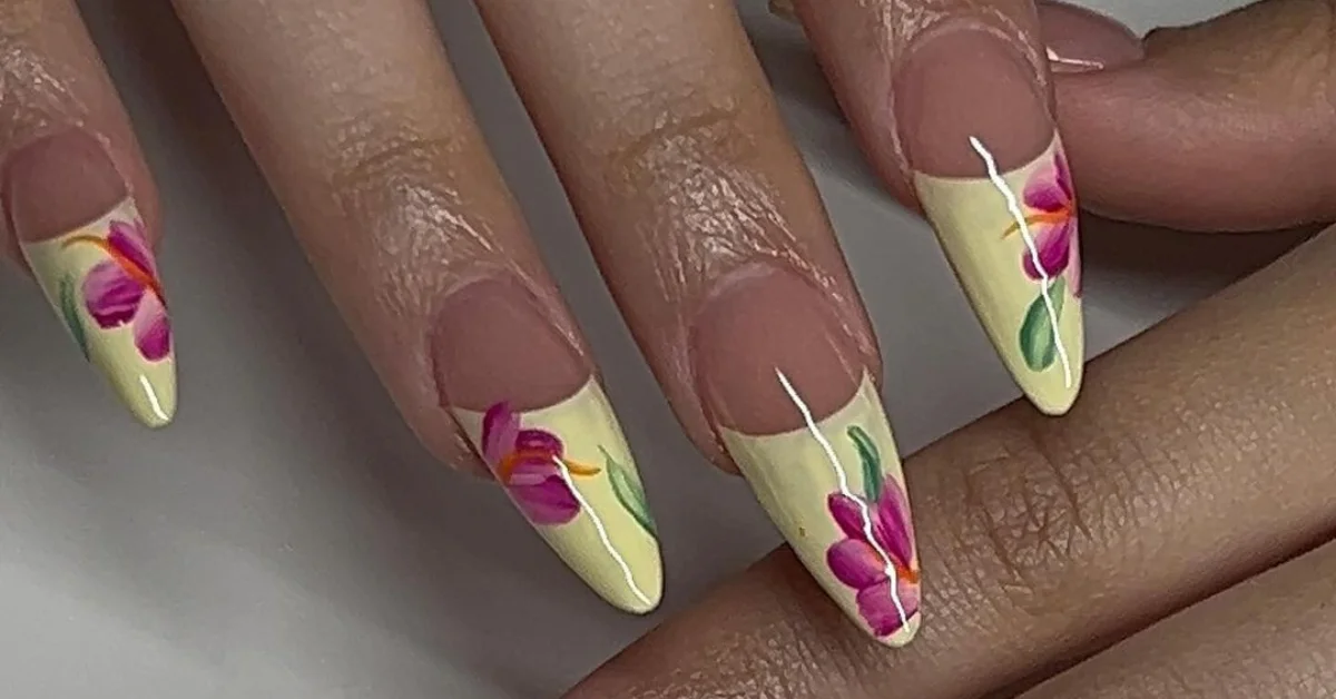 summer flower nail designs