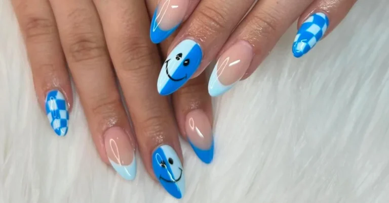 summer trendy almond nails
