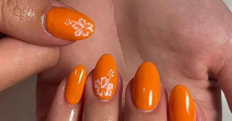 20+ Summer Orange Nails 2025: Insta-Worthy Designs 43 summer orange nails