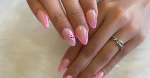halloween almond nails