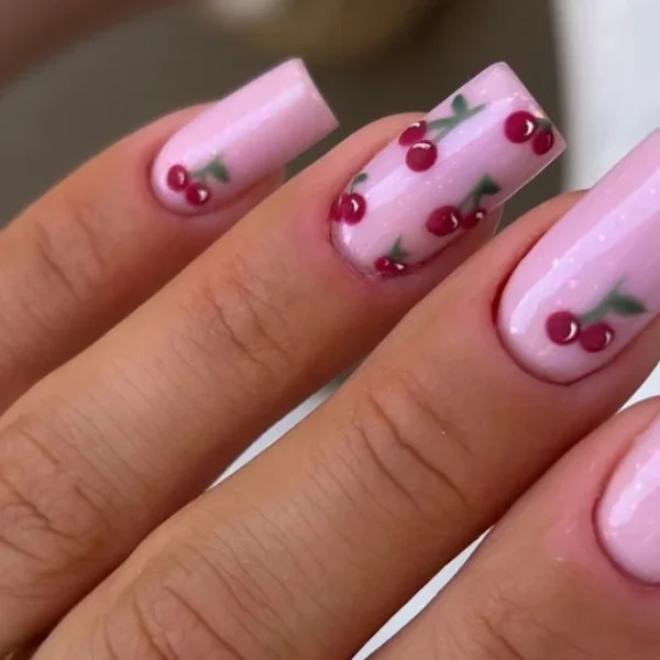 cherry nails