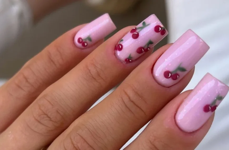 cherry nails