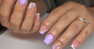 summer short square nails